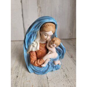 Lefton 1992 ava maria Virgin Mary wind up music Xmas figure vintage